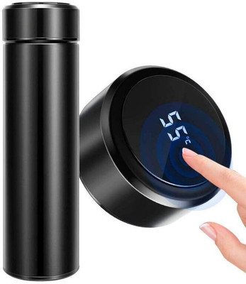 DEASKO 500 ml Steel Flask(Pack of 1, Black)