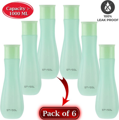 Stysol 1000 ml Plastic Bottle(Pack of 6, Green)