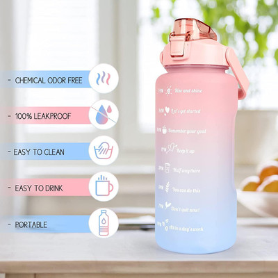 SHIFTER 2000 ml Plastic Shaker(Pack of 1, Pink, Blue)