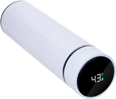 RECTITUDE 500 ml Aluminium Flask(Pack of 1, White)