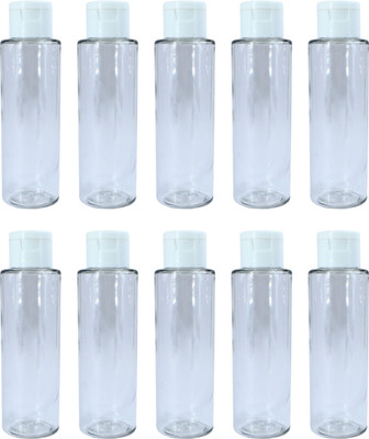 PHARCOS 100 ml Plastic Bottle(Pack of 10, Clear)