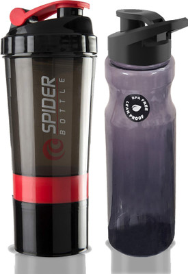 TRUE INDIAN 500 ml Tritan Shaker(Pack of 2, Red)