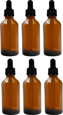 Newgen 50 ml Glass Bottle(Pack of 6, Brown)