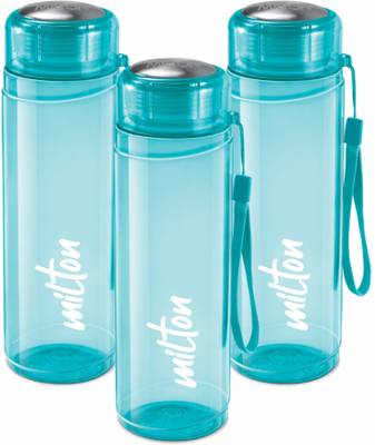 MILTON Hector 1000 Pet Water Bottle Set of 3, 1000 ml Each, Blue | Gift Set 1000 ml Bottle