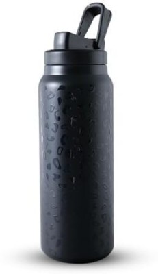 UMAI Insulated Stainless Steel Bottle|Leopard Print 900 ml Bottle(Pack of 1, Black, Steel)