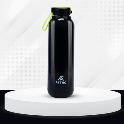 ATTRO 750 ml Steel Bottle(Pack of 1, Black)