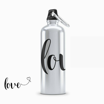 Vmakecustom 600 ml Aluminium Sipper(Pack of 1, White)