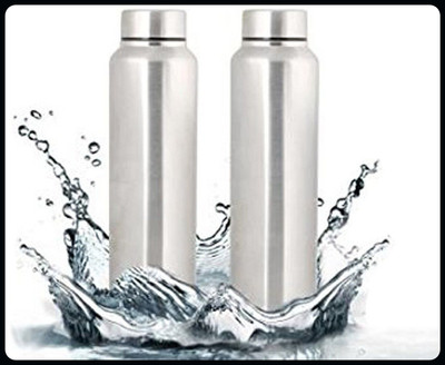 Trendblend 900 ml Steel Flask(Pack of 2, Silver)