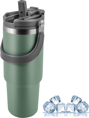 AANZIA 900 ml Steel Bottle(Pack of 1, Green)