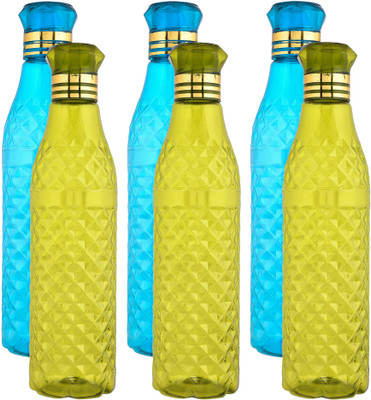 KUBER INDUSTRIES 1000 ml Plastic Bottle(Pack of 6, Multicolor)