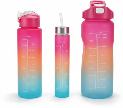 ShopeeBaaz 2000 ml Plastic Bottle(Pack of 3, Multicolor)