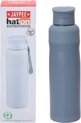 JAYPEE Haton Stailess Steel Inner Insulated Hot & Cold Water Bottle for Office & Travel 650 ml Bottle(Pack of 1, Blue, Plastic)