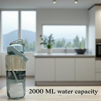 Makhujee 2000 ml Tritan Bottle(Pack of 1, Multicolor)