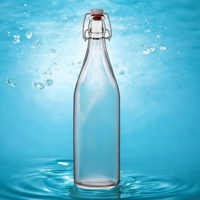 RK Engineering Works 1000 ml Glass Bottle(Pack of 1, Clear)