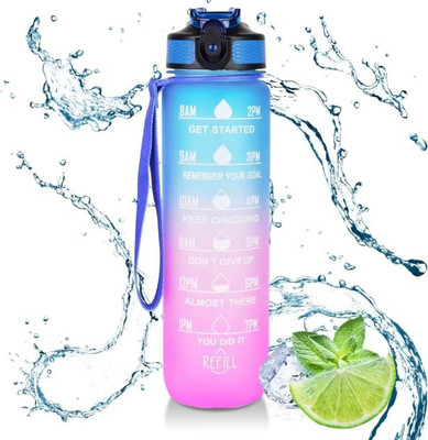 SVE 1000 ml Tritan Sipper(Pack of 1, Blue, Pink)