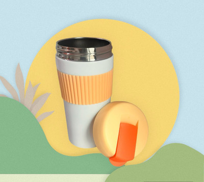 Nandani K 450 ml Plastic Sipper(Pack of 1, White)