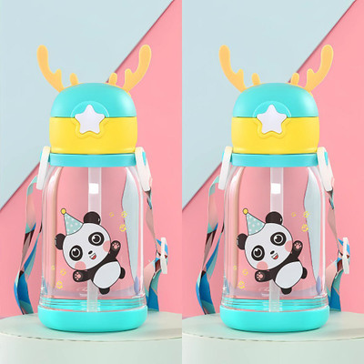 HAVANISH 600 ml Plastic Sipper(Pack of 2, Green)