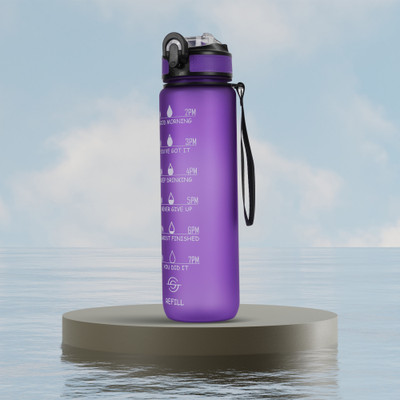 Solara 1 L Tritan Bottle(Pack of 1, Purple)