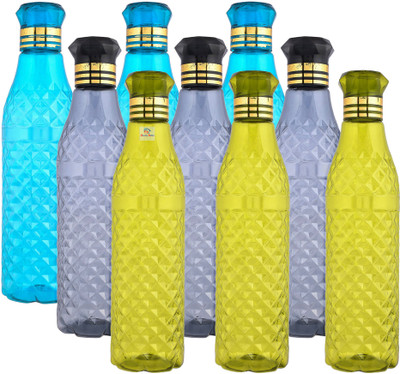 Heart Home 1000 ml Plastic Bottle(Pack of 9, Multicolor)