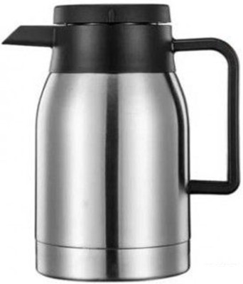 GR8INDIA Double Wall Stainless Steel Coffee Pot Hot Water Kettle Insulated Tea Pot Carafe 500 ml Flask(Pack of 1, Steel/Chrome, Steel)