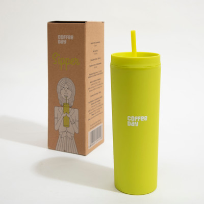 Café Coffee Day 530 ml Plastic Shaker(Pack of 1, Yellow)