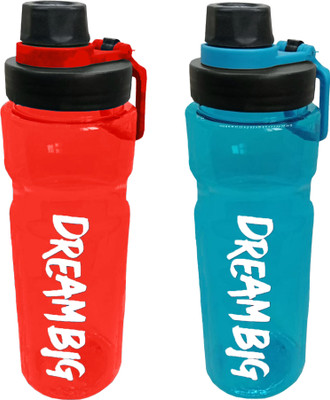 TRUE INDIAN 500 ml Plastic Shaker(Pack of 2, Red, Green)