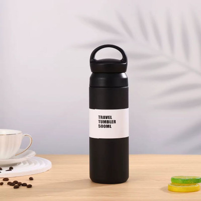 Urban Infotech 500 ml Stainless Steel Bottle(Pack of 1, Black)