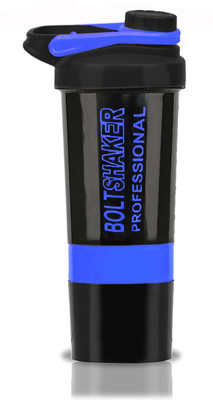 TRUE INDIAN 600 ml Plastic Shaker(Pack of 1, Blue)
