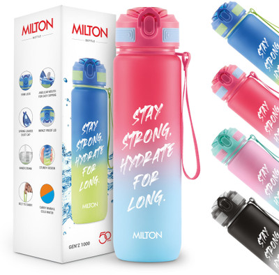 MILTON 1000 ml Plastic Bottle(Pack of 1, Red)