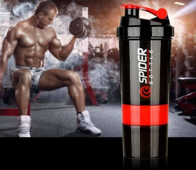 Da Novira 500 ml Plastic Shaker(Pack of 1, Red)