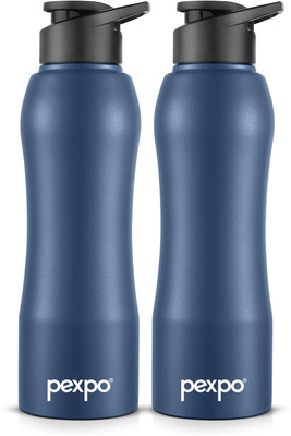 pexpo 750 ml Steel Bottle(Pack of 2, Blue)