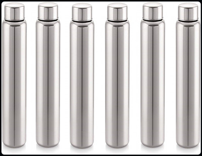 Trendblend 600 ml Steel Bottle(Pack of 6, Silver)