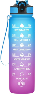 Givni Mart 1000 ml Plastic Bottle(Pack of 1, Multicolor)