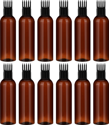 ceeyu 100 ml PET Bottle(Pack of 12, Brown, Black)