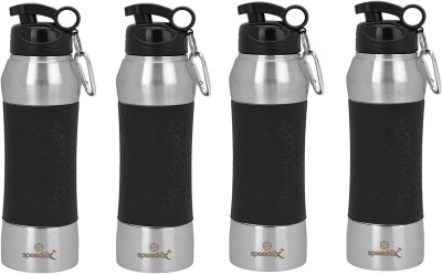 SPEEDEX ATELIER Stainless Steel Fridge Water Bottle for Gym School Home Boys & Girls 750 ml Bot 750 ml Bottle(Pack of 4, Multicolor, Steel)