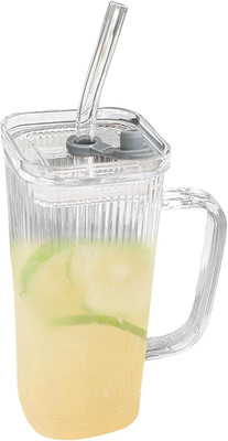 gurudetra enterprises 300 ml Glass Sipper(Pack of 1, Multicolor)