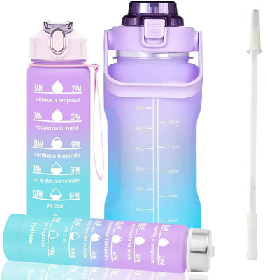 Jhalakriti Motivational Pack Of Three 2000 ml Water Bottles(Set of 3, Multicolor)