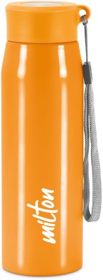 MILTON Handy 650 Stainless Steel Water Bottle, Orange 690 ml Bottle(Pack of 1, Yellow, Steel)