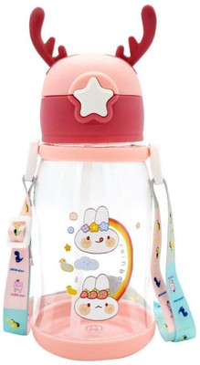 ARYANS ENTERPRISE Deer Bottle for kids AR062 600 ml Bottle(Pack of 1, Multicolor, Plastic)