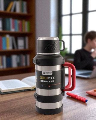 AARVIDECOR 1750 ml Stainless Steel Bottle(Pack of 1, Grey)