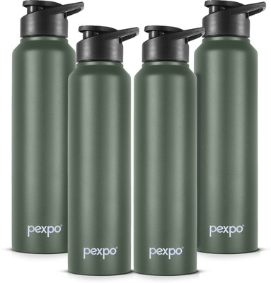 pexpo 750 ml Steel Bottle(Pack of 4, Green)