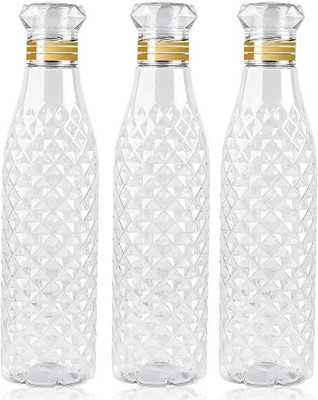 JYOTCREATION 1000 ml PET Bottle(Pack of 3, Clear)