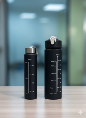 Alive dreams 1200 ml Plastic Bottle(Pack of 2, Black)