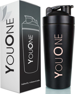 Youone 750 ml Steel Shaker(Pack of 1, Black)