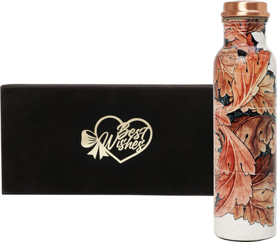 INTERNATIONAL GIFT 1000 ml Copper Bottle(Pack of 1, Multicolor)