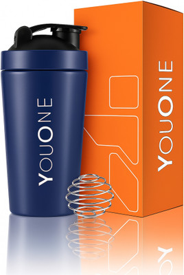 Youone 750 ml Steel Shaker(Pack of 1, Blue)