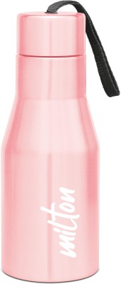 MILTON Super 500 Stainless Steel Water Bottle, Light Pink 475 ml Bottle(Pack of 1, Pink, Steel)