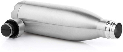 KUBER INDUSTRIES 1000 ml Steel Flask(Pack of 2, Silver)