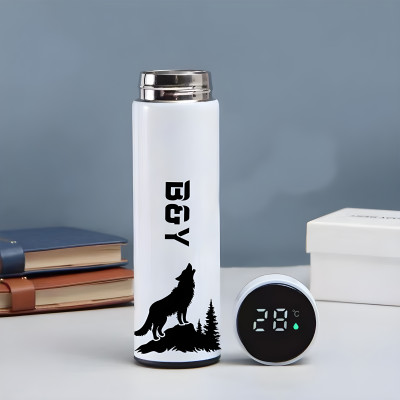 BOLDYOUNG 500 ml Stainless Steel Flask(Pack of 1, White)