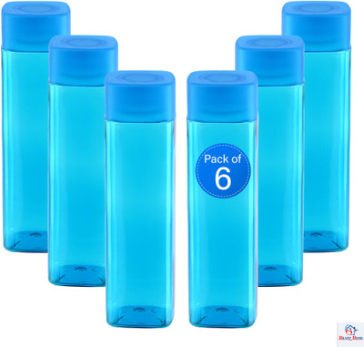Heart Home 1000 ml Plastic Bottle(Pack of 6, Blue)
